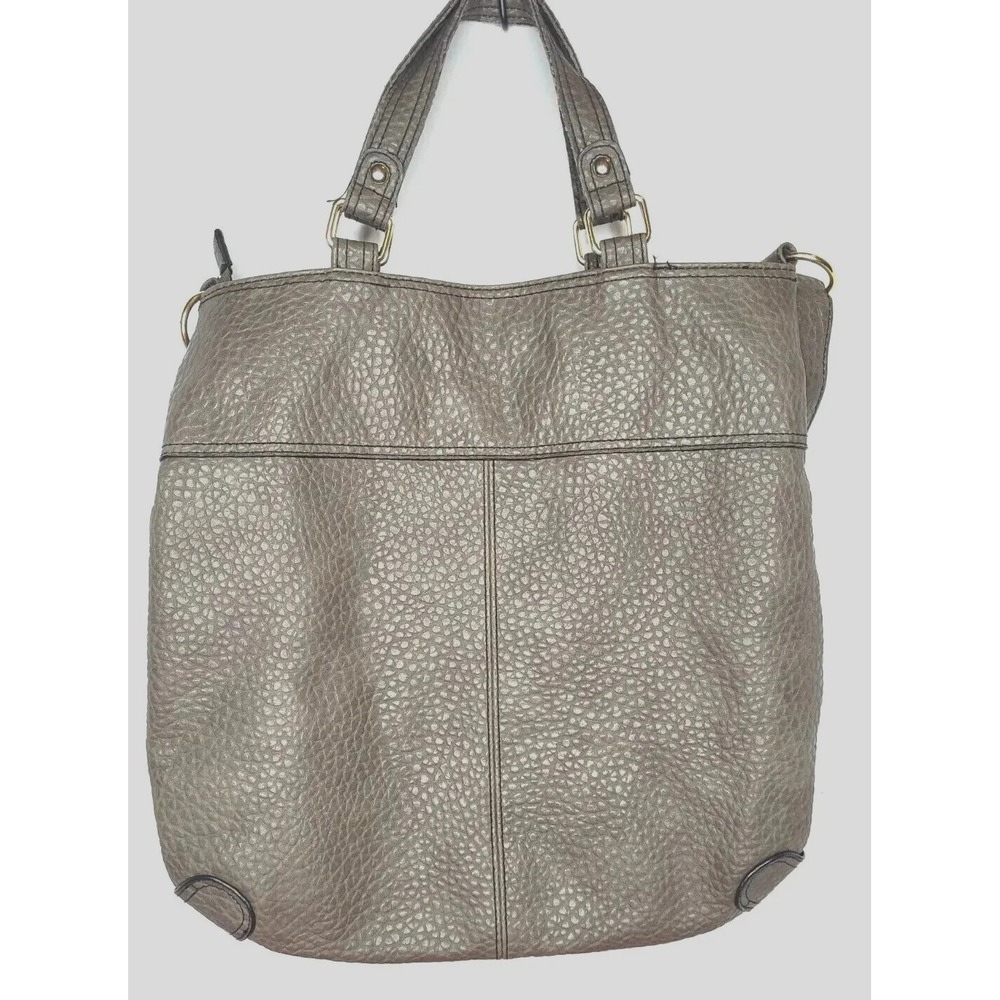 CHRISTIAN SIRIANO FOR PAYLESS LARGE‎ GRAY PURSE HANDBAG Fall Winter Large - Picture 5 of 8
